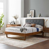 Bridgette Full Wood Platform Bed With Angular Frame / MOD-6643