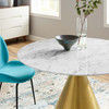 Tupelo 47" Artificial Marble Dining Table / EEI-5336