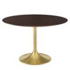 Lippa 48" Round Wood Grain Dining Table / EEI-5230