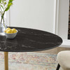 Lippa 48" Oval Artificial Marble Dining Table / EEI-5227