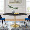 Lippa 60" Oval Artificial Marble Dining Table / EEI-5243