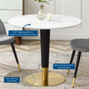 Zinque 36" Dining Table / EEI-5117