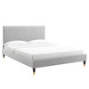 Peyton Performance Velvet Full Platform Bed / MOD-6869