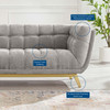 Bestow Crushed Performance Velvet Sofa / EEI-4410