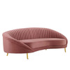 Camber Channel Tufted Performance Velvet Sofa / EEI-4405