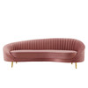 Camber Channel Tufted Performance Velvet Sofa / EEI-4405