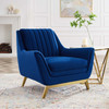Winsome Channel Tufted Performance Velvet Armchair / EEI-4409