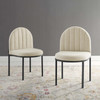 Isla Dining Side Chair Upholstered Fabric Set of 2 / EEI-4504