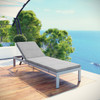 Shore Outdoor Patio Aluminum Chaise with Cushions / EEI-4502