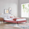 Harlow Performance Velvet Twin Platform Bed Frame / MOD-6268