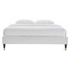 Harlow Performance Velvet Twin Platform Bed Frame / MOD-6268