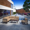 Fortuna 7 Piece Outdoor Patio Sectional Sofa Set / EEI-1733