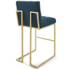 Privy Gold Stainless Steel Upholstered Fabric Bar Stool Set of 2 / EEI-4157