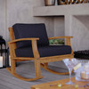 Marina Outdoor Patio Teak Rocking Chair / EEI-4177