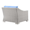 Conway Outdoor Patio Wicker Rattan 5-Piece Sectional Sofa Furniture Set / EEI-5093