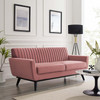 Engage Channel Tufted Performance Velvet Loveseat / EEI-5458