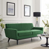 Engage Channel Tufted Performance Velvet Loveseat / EEI-5458