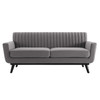 Engage Channel Tufted Performance Velvet Loveseat / EEI-5458