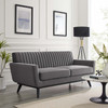 Engage Channel Tufted Performance Velvet Loveseat / EEI-5458