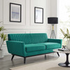 Engage Channel Tufted Performance Velvet Loveseat / EEI-5458