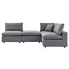 Commix 4-Piece Sunbrella® Outdoor Patio Sectional Sofa / EEI-5582