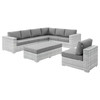 Convene 6-Piece Outdoor Patio Sectional Set / EEI-5450