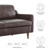 Impart Genuine Leather Sofa / EEI-5553