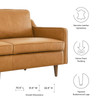 Impart Genuine Leather Sofa / EEI-5553