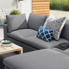 Commix 4-Piece Sunbrella® Outdoor Patio Sectional Sofa / EEI-5581