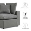 Commix Overstuffed Outdoor Patio Loveseat / EEI-5576