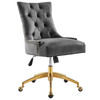 Regent Tufted Performance Velvet Office Chair / EEI-4571