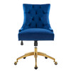 Regent Tufted Performance Velvet Office Chair / EEI-4571