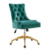 Regent Tufted Performance Velvet Office Chair / EEI-4571