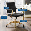 Jive Mid Back Performance Velvet Office Chair / EEI-4281