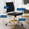 Jive Armless Mid Back Performance Velvet Office Chair / EEI-4280