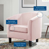 Prospect Performance Velvet Armchair / EEI-4137