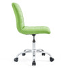 Ripple Armless Mid Back Vinyl Office Chair / EEI-1532