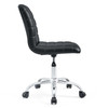 Ripple Armless Mid Back Vinyl Office Chair / EEI-1532