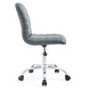 Ripple Armless Mid Back Vinyl Office Chair / EEI-1532