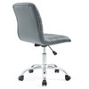 Ripple Armless Mid Back Vinyl Office Chair / EEI-1532