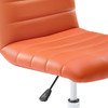 Ripple Armless Mid Back Vinyl Office Chair / EEI-1532