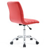 Ripple Armless Mid Back Vinyl Office Chair / EEI-1532