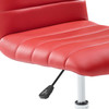 Ripple Armless Mid Back Vinyl Office Chair / EEI-1532