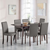 Prosper 7 Piece Faux Leather Dining Set / EEI-4182