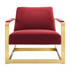 Seg Performance Velvet Accent Chair / EEI-4219