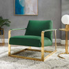 Seg Performance Velvet Accent Chair / EEI-4219