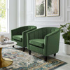 Prospect Channel Tufted Performance Velvet Armchair Set of 2 / EEI-4150