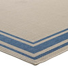 Rim Solid Border 8x10 Indoor and Outdoor Area Rug / R-1140-810