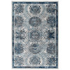 Entourage Kensie Distressed Floral Moroccan Trellis 8x10 Area Rug / R-1173-810