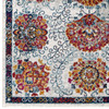 Entourage Kensie Distressed Floral Moroccan Trellis 8x10 Area Rug / R-1173-810